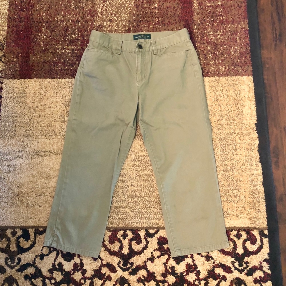 Great Lauren Ralph Lauren cropped khakis
